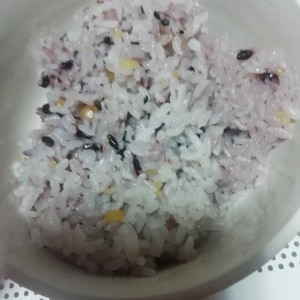 【クックアート調理】レンジで炊飯　雑穀米